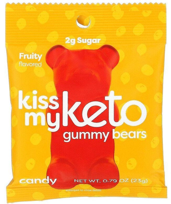 Kiss My Keto, Keto Gummy Bears, Fruity, 23g - Mom it KeTo Go