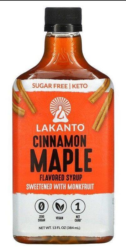 Lakanto, Cinnamon Maple Flavored Syrup, 384 ml - Mom it KeTo Go