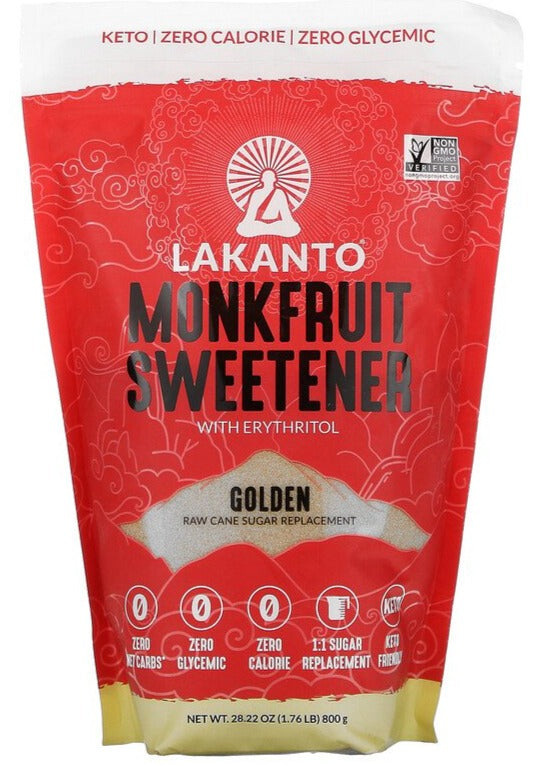 Lakanto, Monkfruit Sweetener with Erythritol, Golden 800 g - Mom it KeTo Go