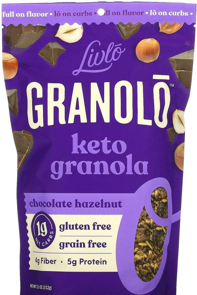 Livlo, Keto Granola, Chocolate Hazelnut, 312 g - Mom it KeTo Go