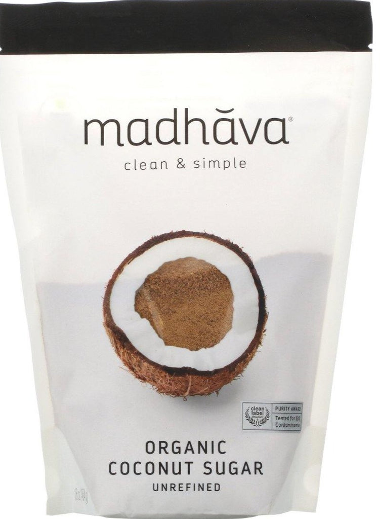 Madhava Natural Sweeteners, Deliciously Organic Coconut Sugar 454 g - Mom it KeTo Go