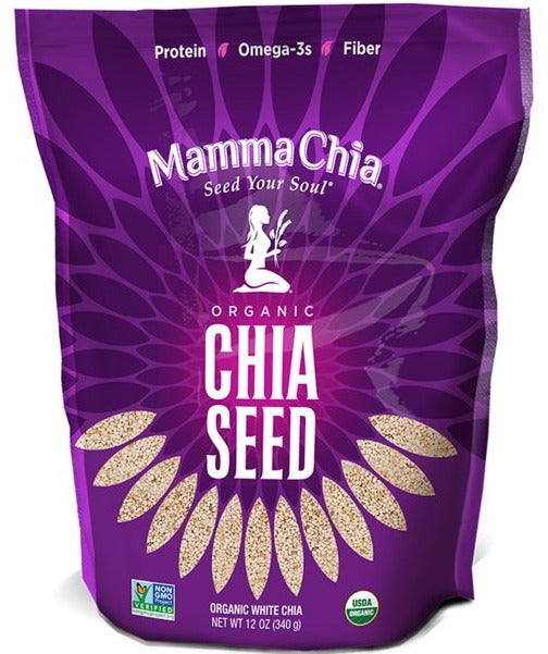 Mamma Chia, Organic White Chia Seed, 340 g - Mom it KeTo Go