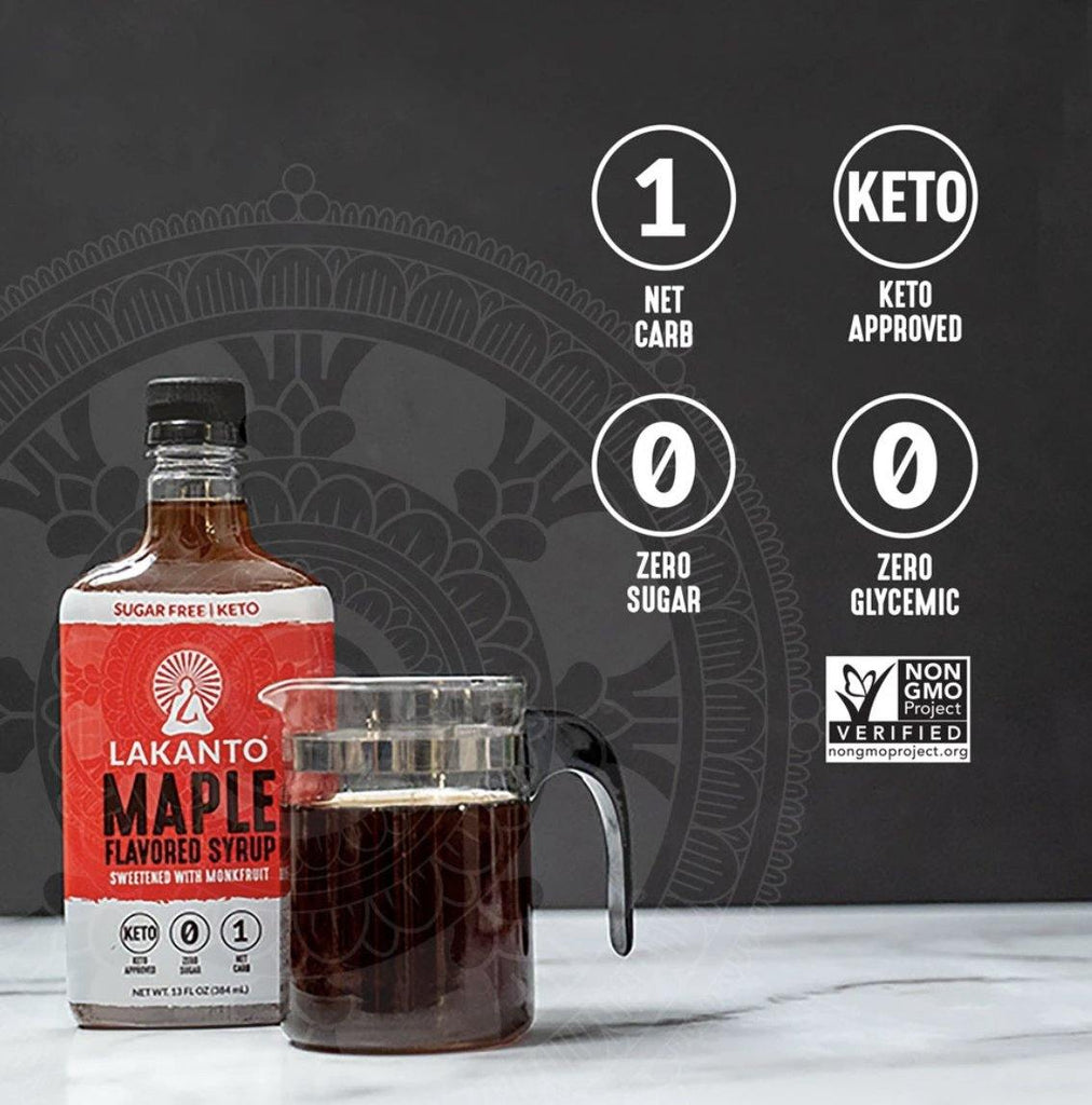 Lakanto, Monkfruit Sweetened Maple Flavored Syrup (384 ml) - Mom it KeTo Go