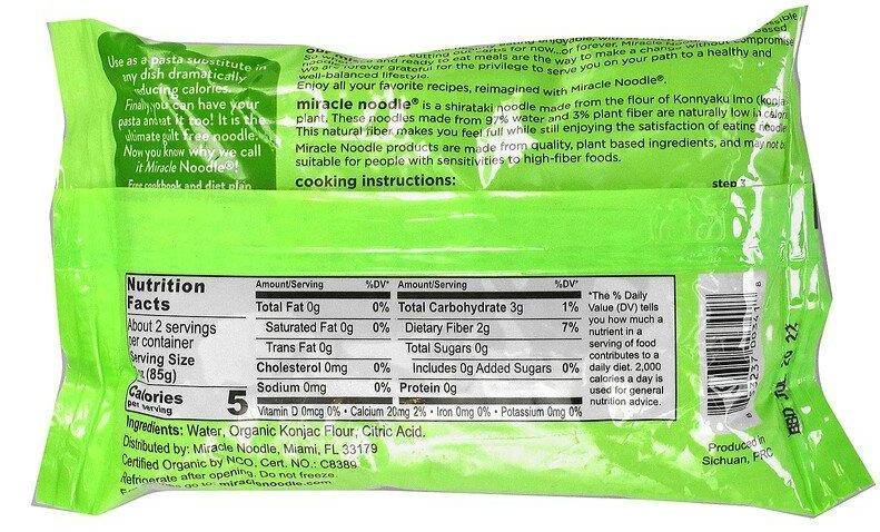 Miracle Noodle, Organic Spaghetti Style Noodle, 200 g - Mom it KeTo Go