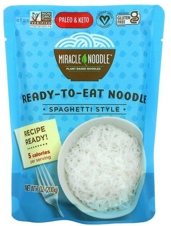 Miracle Noodle, Ready-to-Eat Noodle, Spaghetti Style, 200 g - Mom it KeTo Go