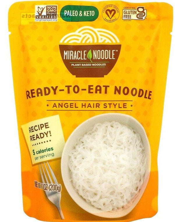 Miracle Noodle, Ready to Eat Noodle, Angel Hair Style, 200 g - Mom it KeTo Go
