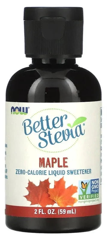 Now Foods, Better Stevia, Keto, Vegan, Zero-Calorie Liquid Sweetener, Maple, 59 ml - Mom it KeTo Go