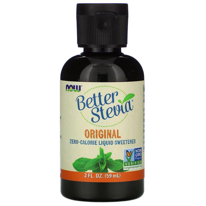 Now Foods, Better Stevia, Keto, Vegan, Zero-Calorie Liquid Sweetener, Original, 59 ml - Mom it KeTo Go