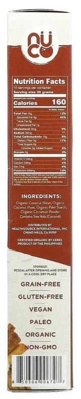 NUCO, Organic Cinnamon Crunch Grain-Free, KETO, Vegan Cereal, 300 g - Mom it KeTo Go