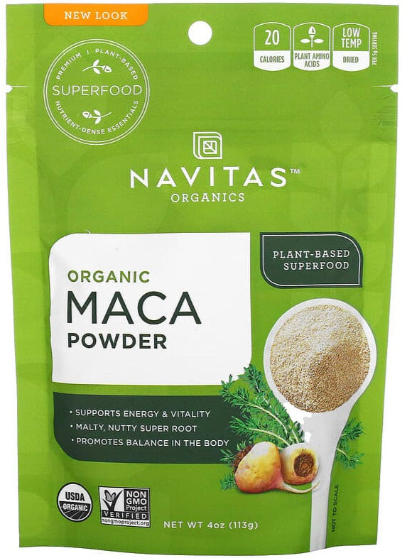 Navitas Organics, Organic Maca Powder, 113 g - Mom it KeTo Go