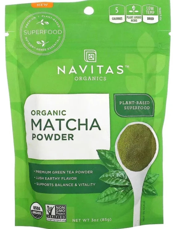 Navitas Organics, Organic Matcha Powder, 85 g - Mom it KeTo Go