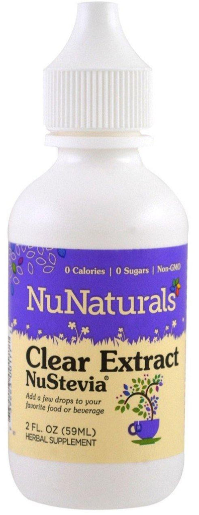 NuNaturals, Clear Extract NuStevia, 59 ml - Mom it KeTo Go