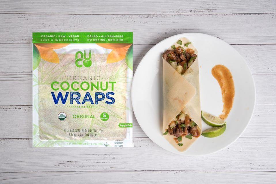NUCO, Organic Coconut Pale Wraps, Moringa, 5 Wraps (14 g) Each - Mom it KeTo Go