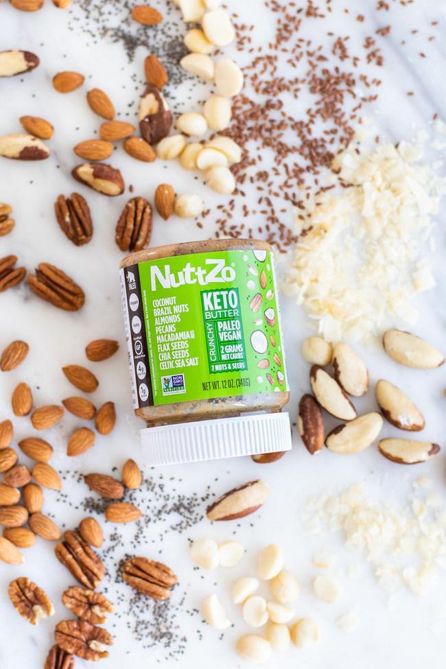 Nuttzo, Keto Butter, 7 Nuts & Seeds, Crunchy, 340 g - Mom it KeTo Go