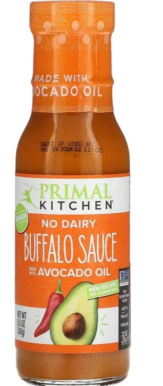 Primal Kitchen, Buffalo Sauce, Medium, Made with Avocado Oil, 241g – Mom it  KeTo Go