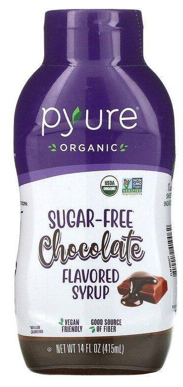 Pyure, Organic Sugar-Free Chocolate Flavored Syrup, 415 ml - Mom it KeTo Go