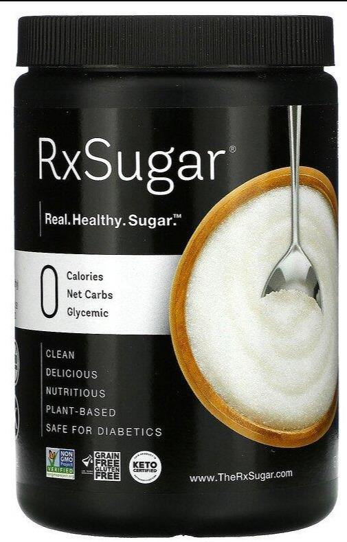 RxSugar, Allulose, Grain Free, Gluten Free, Keto Certified 454 g - Mom it KeTo Go