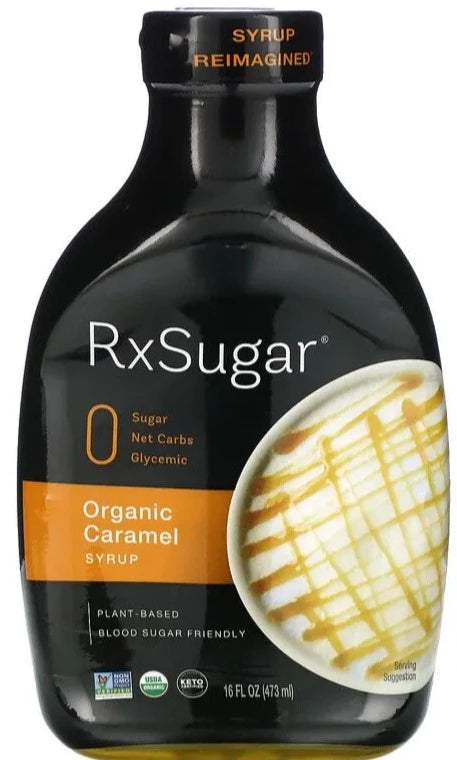 RxSugar, Organic Keto Certified Caramel Syrup, 473 ml - Mom it KeTo Go