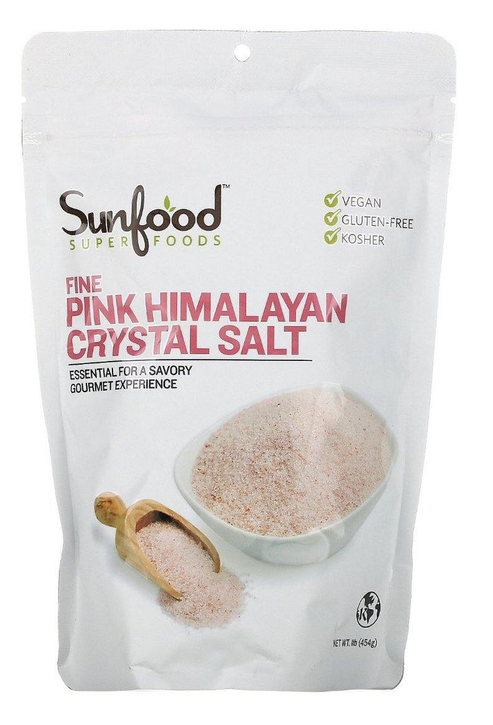 Sunfood, Fine Himalayan Crystal Salt, 454 g - Mom it KeTo Go