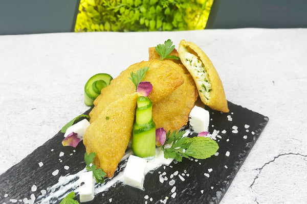 Keto Cheese Sambousa - Frozen and Uncooked (4 pieces) -   سمبوسة جبنة مجمدة وغير مطبوخة - Mom it KeTo Go By Safa’