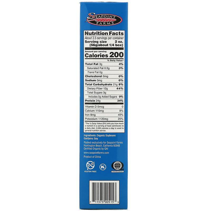 Seapoint Farms, Organic Edamame Spaghetti, 200 g - Mom it KeTo Go