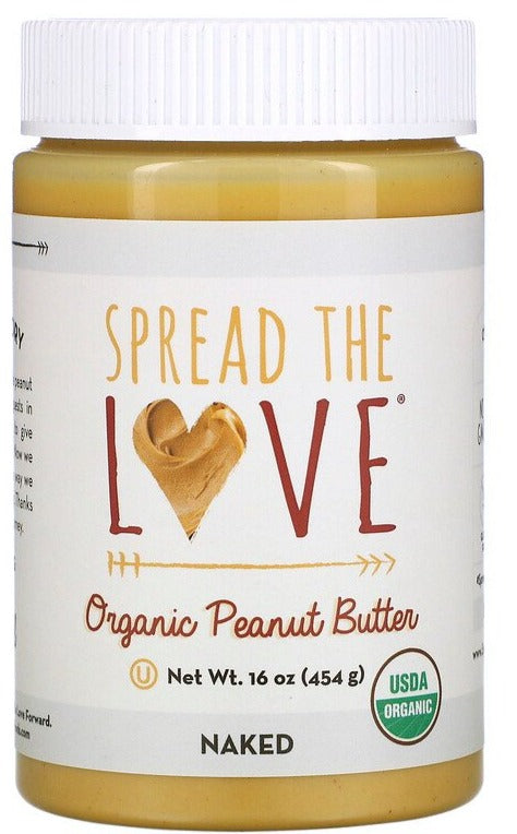 Spread The Love, Organic Peanut Butter, Creamy, 454 g - Mom it KeTo Go