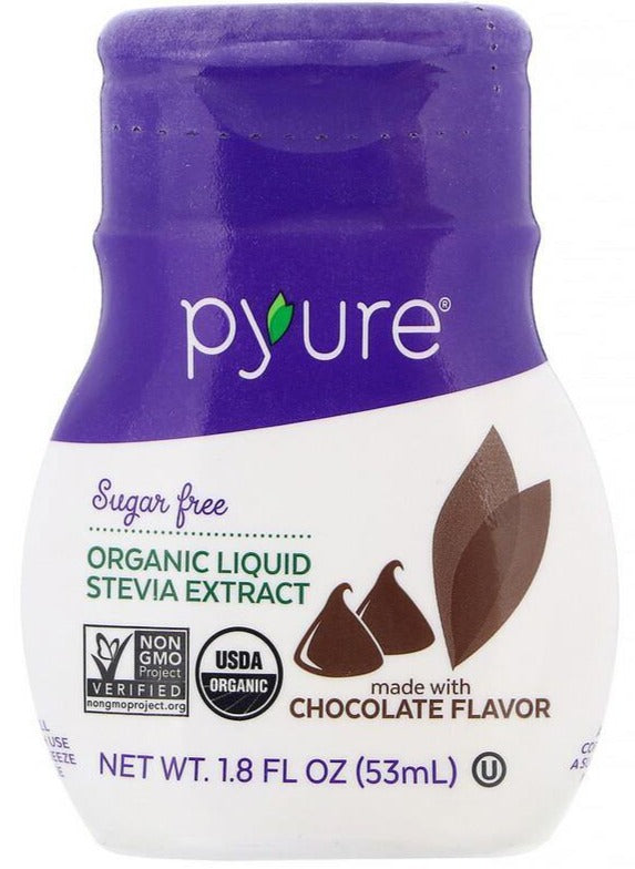 Pyure, Organic Liquid Stevia Extract, Chocolate, 53 ml - Mom it KeTo Go