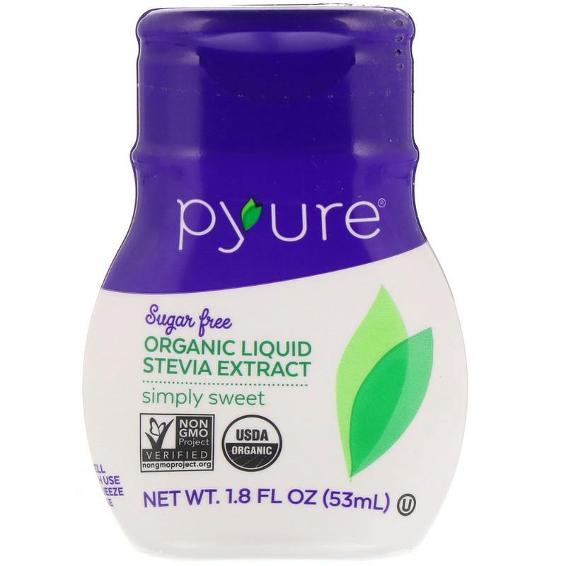 Pyure, Organic Liquid Stevia Extract, Simply Sweet, 53 ml - Mom it KeTo Go