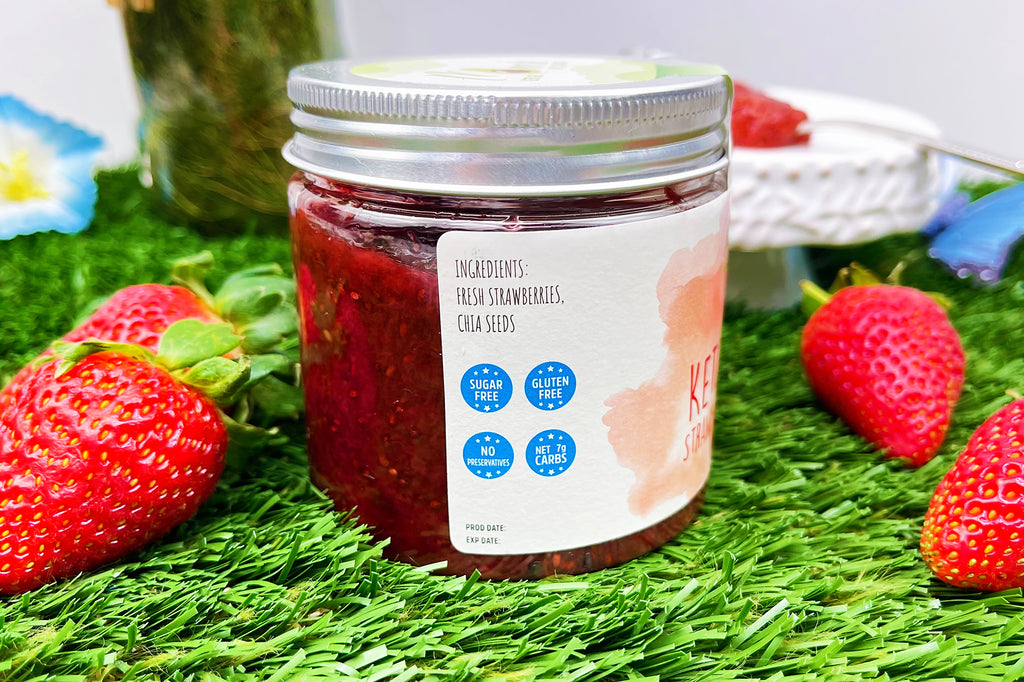 Keto Strawberry Spread (180ml) - Mom it KeTo Go