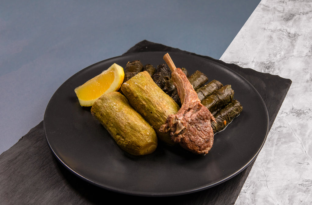 Keto Meal 5 (Light Calories 902 Kcal) - Stuffed Vine leaves, GoldiKeto Smoothie, Halawet el Jibn - Mom it KeTo Go