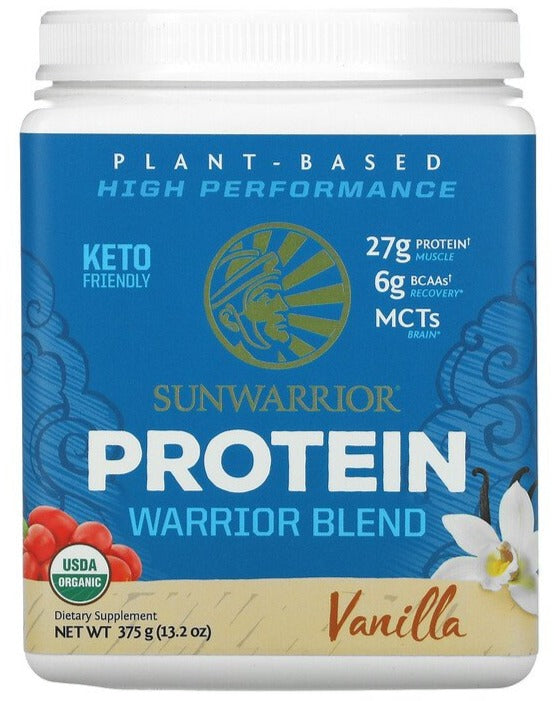 Sunwarrior, KETO Blend Protein, Vanilla, 375 g - Mom it KeTo Go
