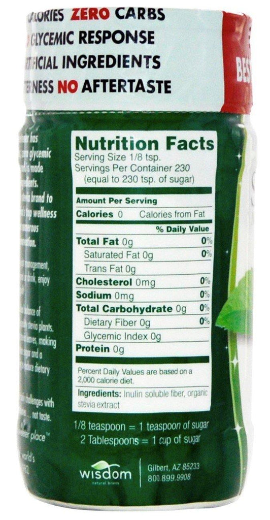 Wisdom Natural, SweetLeaf, Natural Stevia Sweetener, 115 g - Mom it KeTo Go