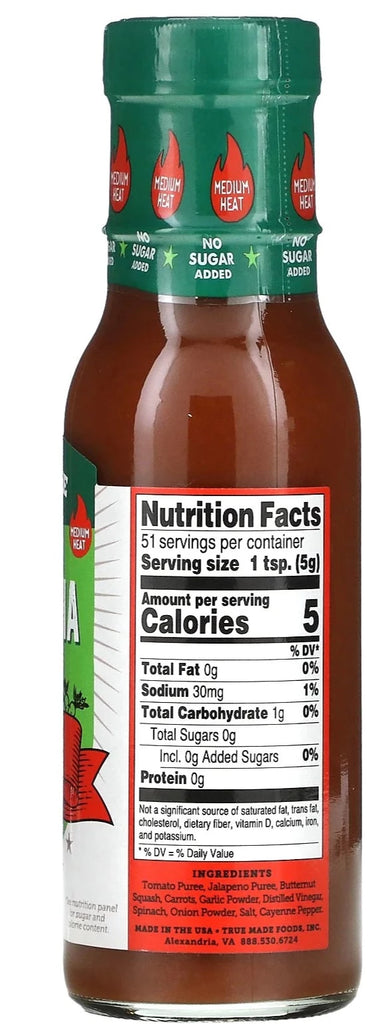 True Made Foods, Veggie Sriracha, Spicy & Sweet with Hidden Veggies, 255 g - Mom it KeTo Go