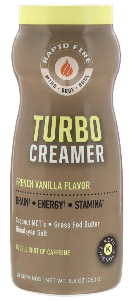 RAPIDFIRE, Turbo Creamer, French Vanilla Flavor, 250g - Mom it KeTo Go
