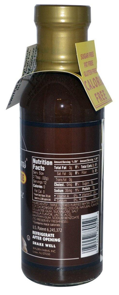 Walden Farms, Chocolate Flavored Syrup Sugar Free 340 g - Mom it KeTo Go