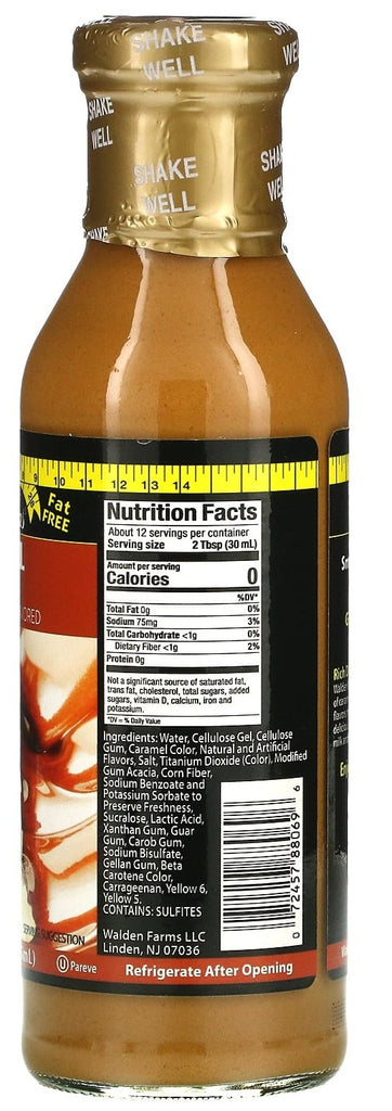 Walden Farms, Sugar Free, Fat Free, No Carb, Caramel Syrup, 355 ml - Mom it KeTo Go