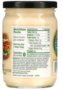 Walden Farms, Chipotle Mayo, Fat Free, Zero Calorie, 355 ml - Mom it KeTo Go By Safa’