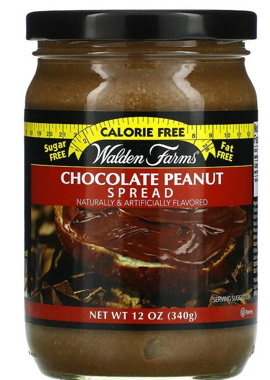 Walden Farms, Chocolate Peanut Spread - Sugar Free - Calorie Free, 340 g - Mom it KeTo Go
