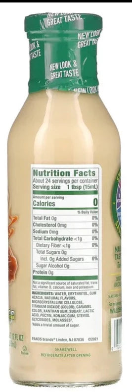 Walden Farms, Sugar Free, Far Free, No Carb, Coffee Creamer, Caramel, 355 ml - Mom it KeTo Go