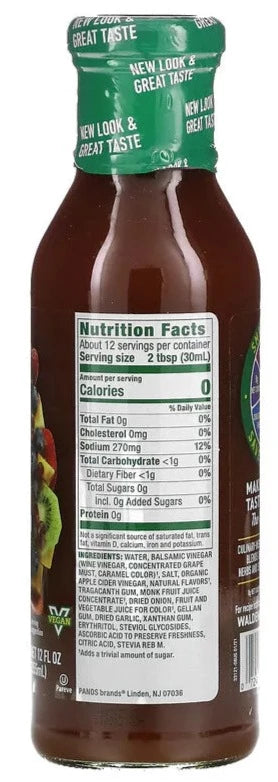 Walden Farms, Super Fruits Balsamic Vinaigrette Dressing, Calorie Free, 355 ml - Mom it KeTo Go