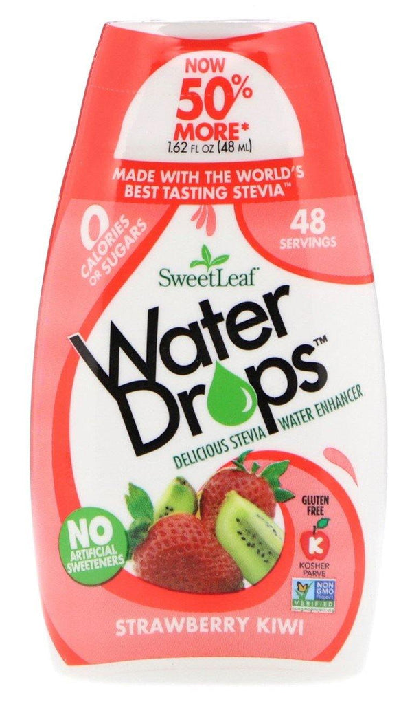 Wisdom Natural, SweetLeaf, Water Drops, Delicious Stevia Water Enhancer, Strawberry Kiwi, 48 ml - Mom it KeTo Go