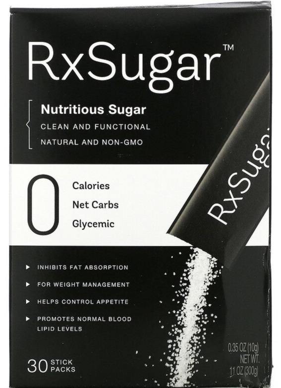 RxSugar, Nutritious Keto Certified Sugar, 30 Stick Packs, 10 g Each - Mom it KeTo Go