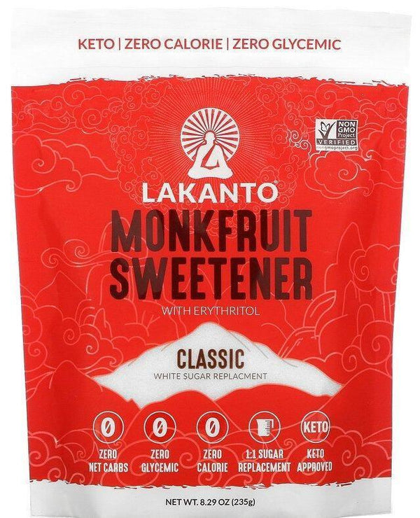 Lakanto, Monkfruit Sweetener with Erythritol, Classic, 235g - Mom it KeTo Go