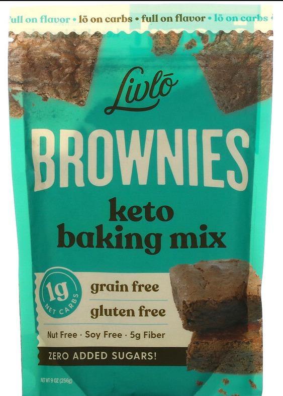 Livlo, Brownies, Keto Baking Mix, 256 g - Mom it KeTo Go