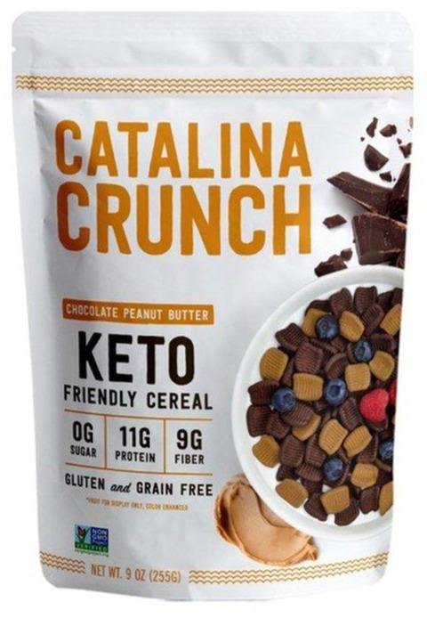 Catalina, Keto Chocolate Peanut Butter Crunch Cereal, 255g - Mom it KeTo Go