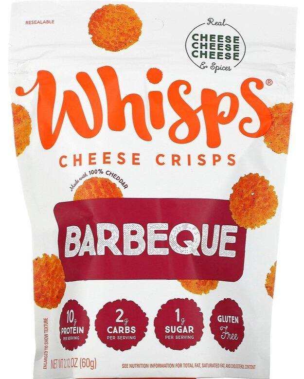 Whisps, Barbeque Cheese Crisps, 60 g - Mom it KeTo Go