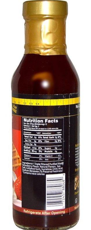 Walden Farms, Strawberry Syrup, Sugar Free, 355 ml - Mom it KeTo Go