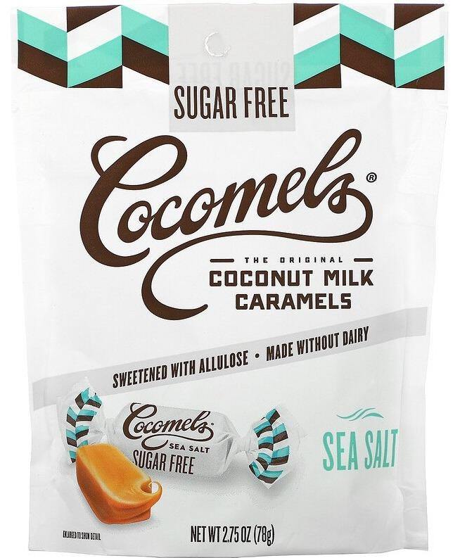 Cocomels, Coconut Milk Caramels, Sugar Free, Sea Salt, 78 g - Mom it KeTo Go
