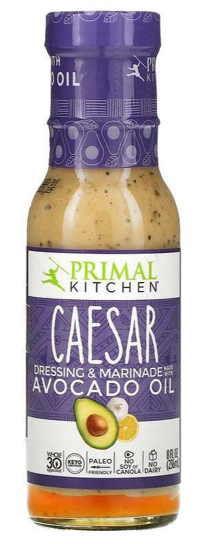 Primal Kitchen, Caesar Dressing & Marinade Made with Avocado Oil, 236 ml - Mom it KeTo Go