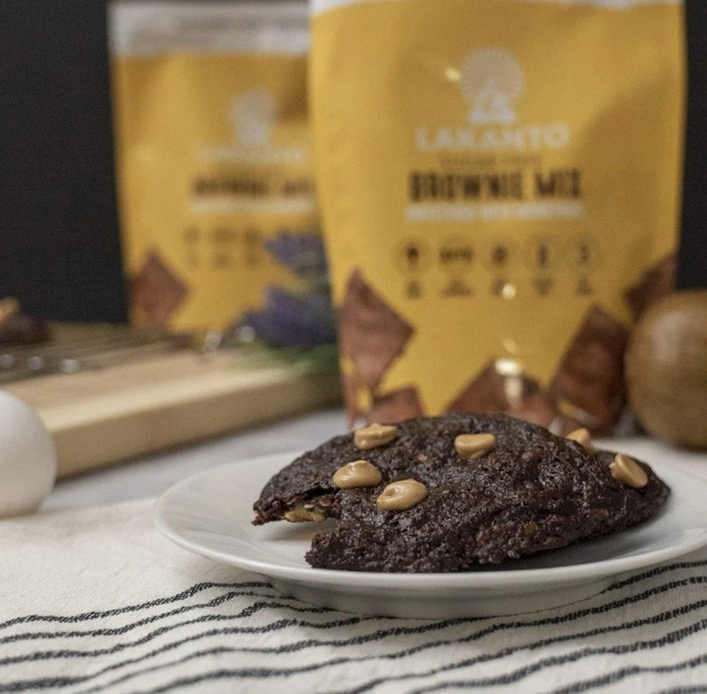 Lakanto, Monkfruit Sweetened Brownie Mix, Sugar Free, 275 g - Mom it KeTo Go